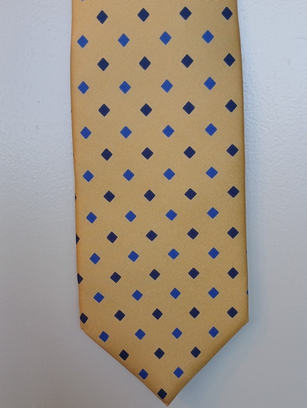 Lands' End Long Yellow Silk Tie